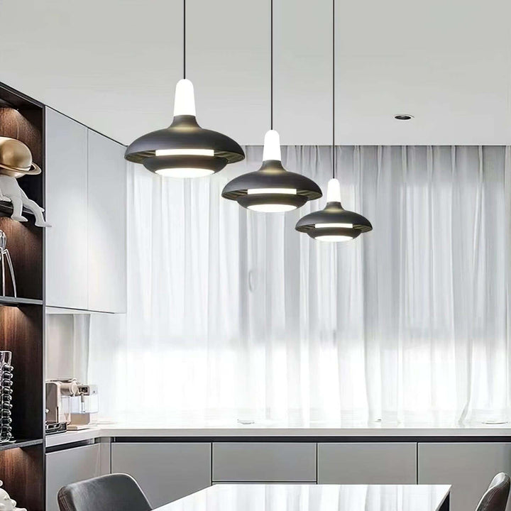 Moderne LED Pendelleuchte, Aluminium, 18cm