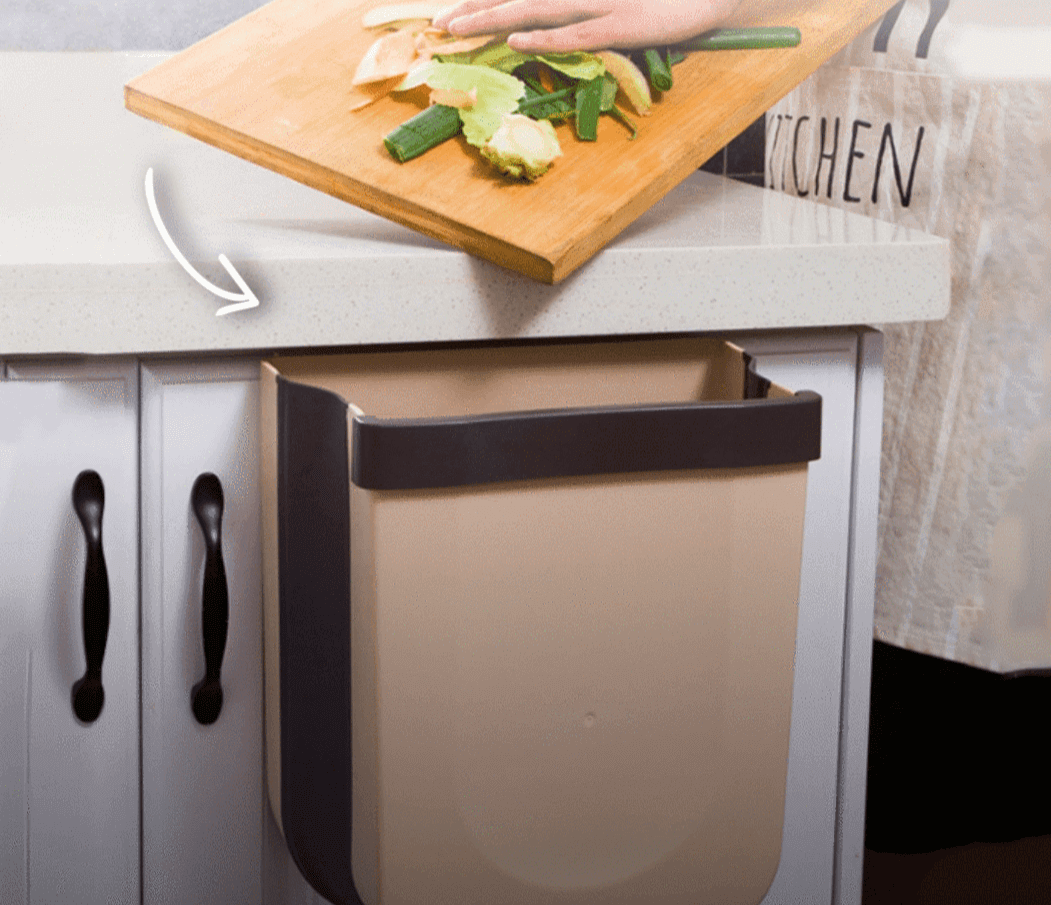 Poubelle murale pliable pour cuisine