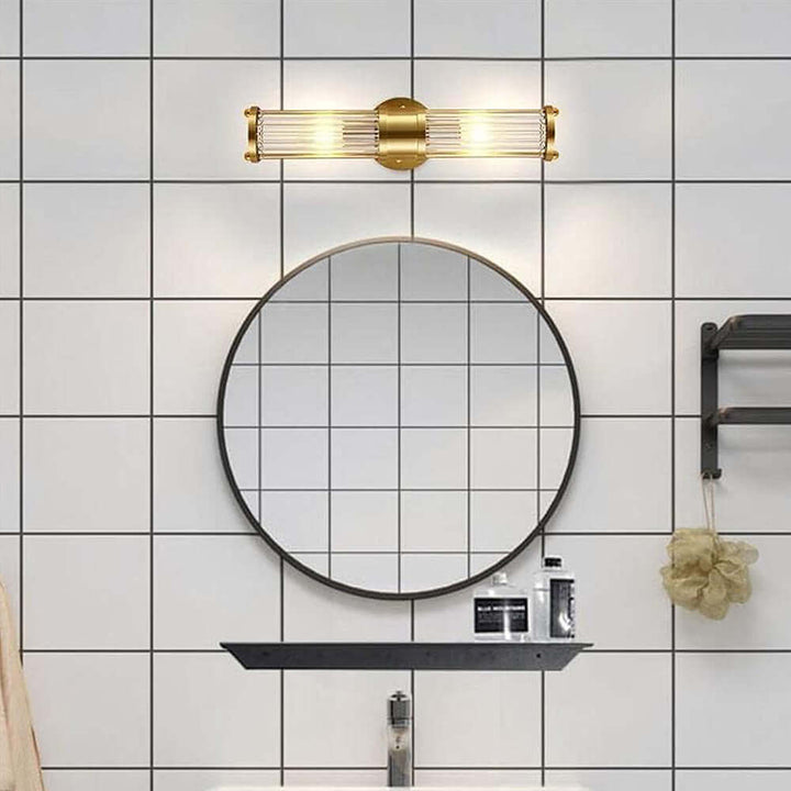 Goldene Wandleuchte Badlampe 48cm Luxus Design