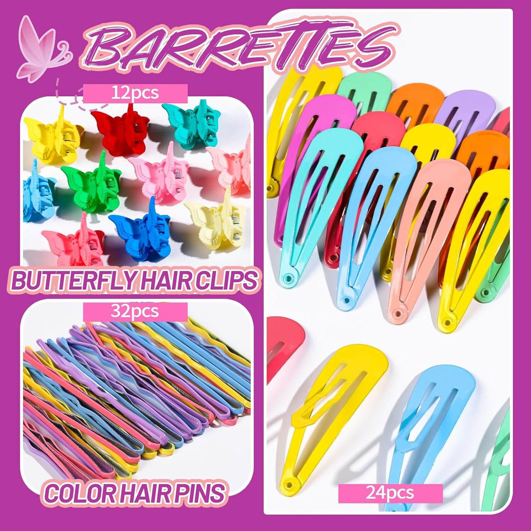 Buntes Elastisches Haargummis Set für Mädchen
