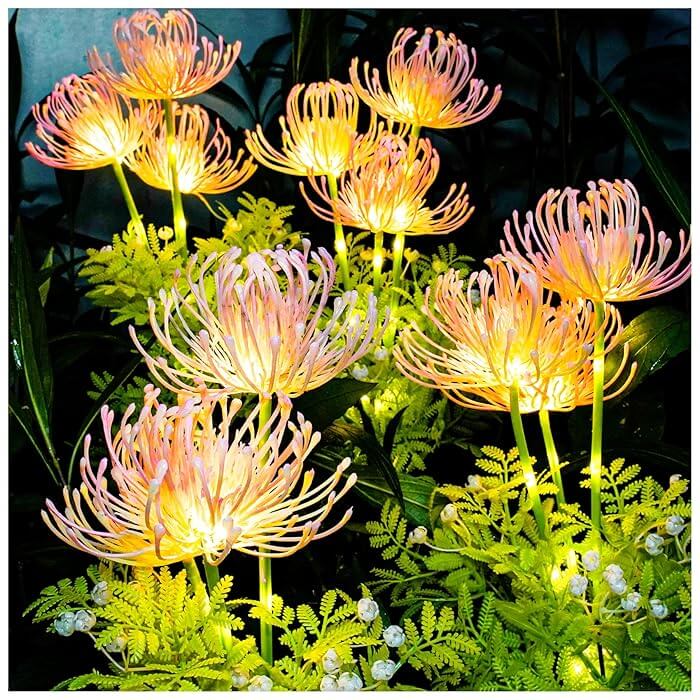 Lampe LED décorative en forme de fleur 75 cm