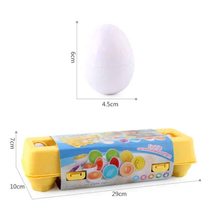 Lernspiel-Eier Set - Farben & Formen für Kleinkinder