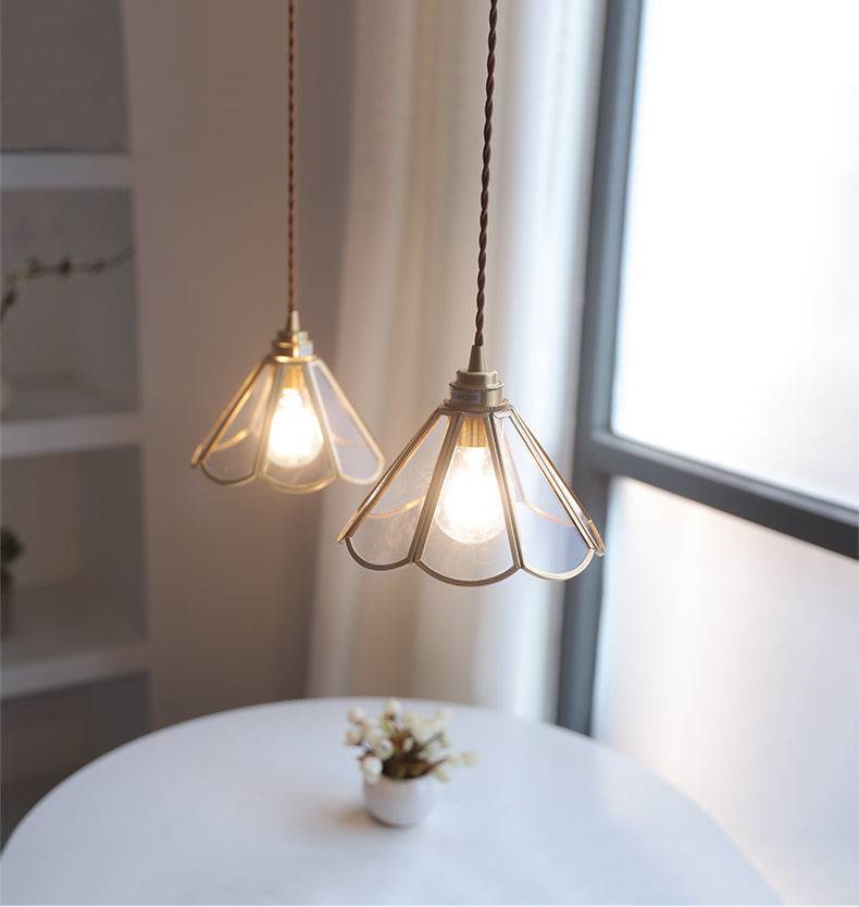 Elegante Glas-Pendelleuchte