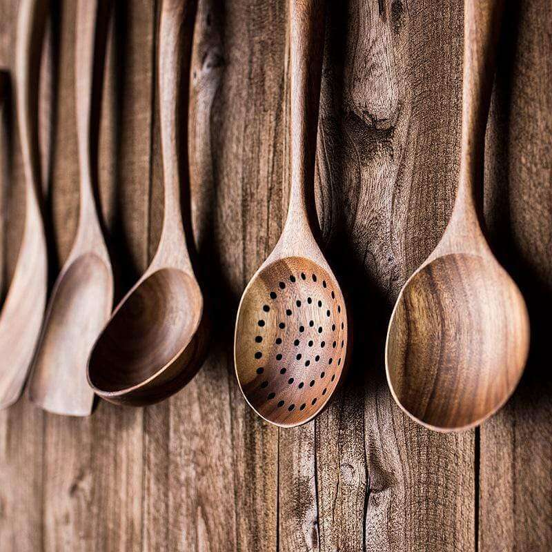 Holz-Küchenhelfer-Set - Natürlich & Langlebig