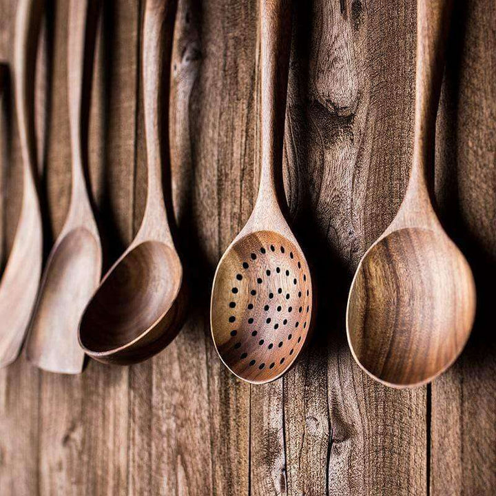 Holz-Küchenhelfer-Set - Natürlich & Langlebig