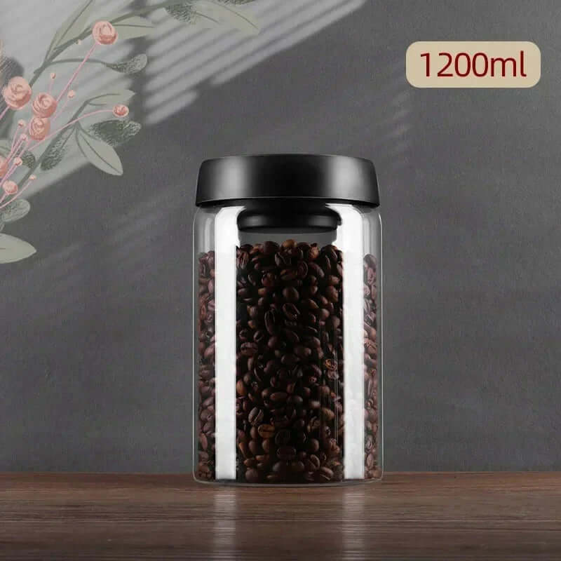 Glas-Kaffeebohnenbehälter mit Aromaschutz