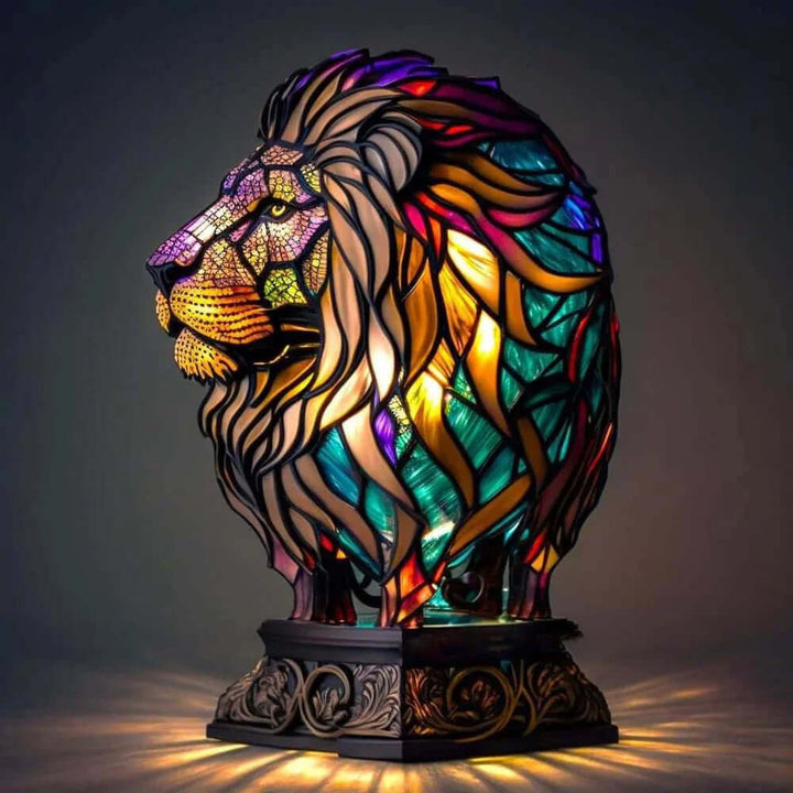 Buntglas Tiffany Tierlampe Nachttischlampe Dekoleuchte