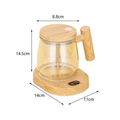 Mixeur à main en bois - Mixeur à smoothie 2 en 1