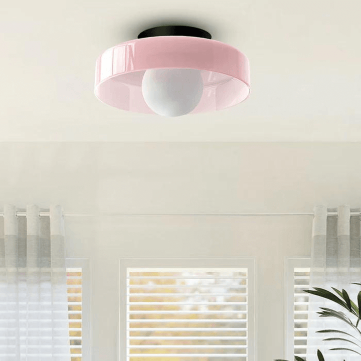 Runde LED Deckenleuchte Modern Glas Lampe