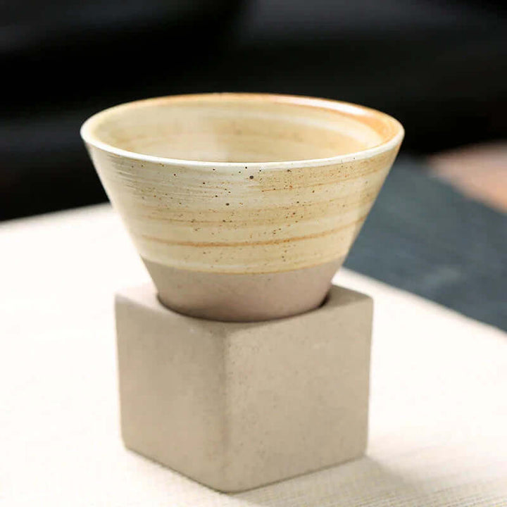 Handgefertigte Keramik Teetasse - Japanischer Stil