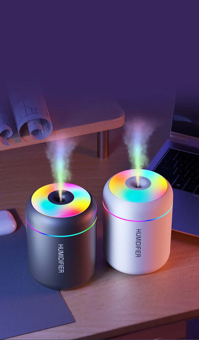 Kompakter USB Luftbefeuchter mit Aromafunktion