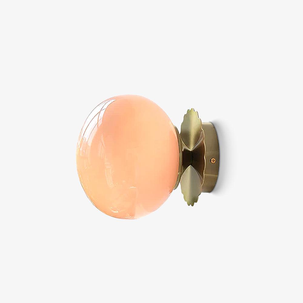 Moderne Rosa Glas Wandleuchte