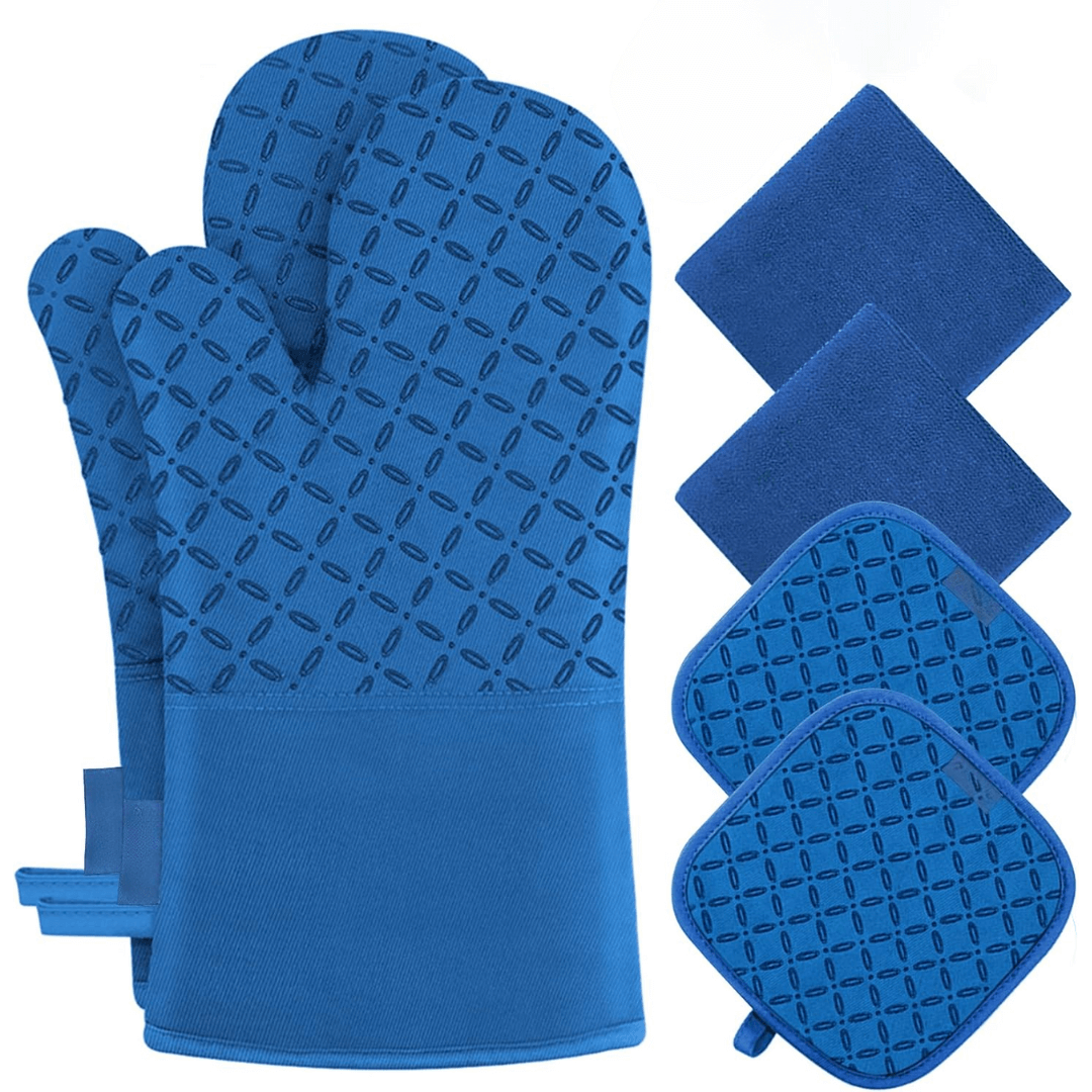 6-teiliges Hitzebeständiges Ofenhandschuh-Set