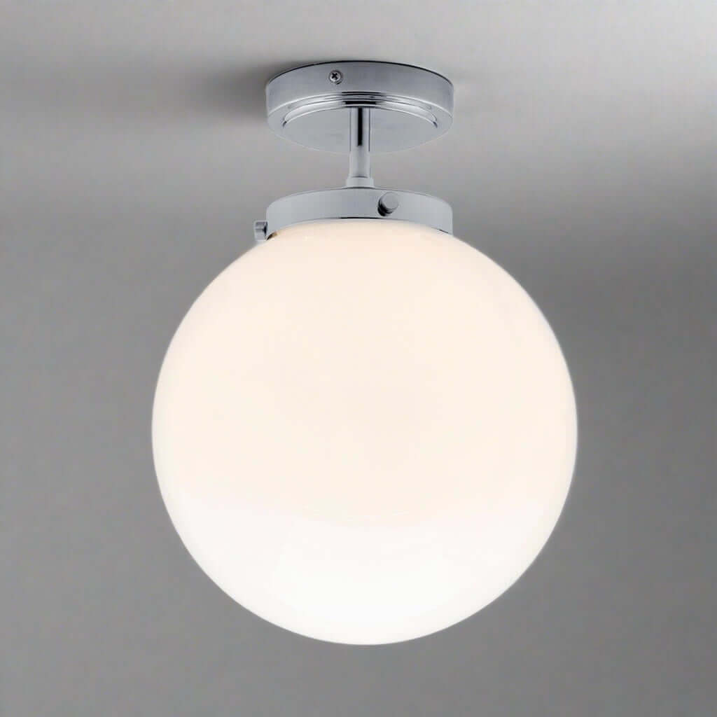 Plafonnier sphérique moderne pour salle de bain