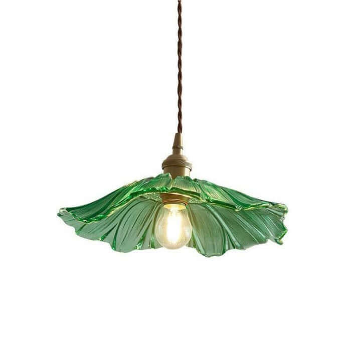 Glas Hängeleuchte Vintage Designleuchte