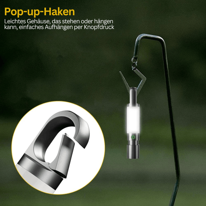 LED Taschenlampe, 1000 Lumen, 4 Modi, USB-C