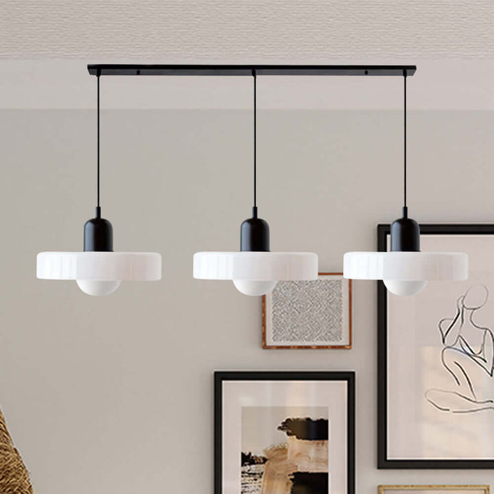 Lampe suspendue Bauhaus à 3 têtes