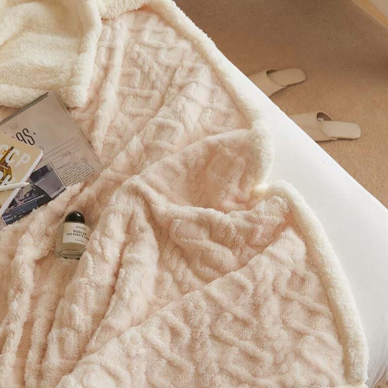 Couverture d'hiver en laine - douillette et chaude