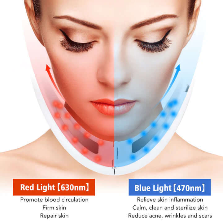 Gesichtsstraffung EMS & LED-Lichttherapie Gerät