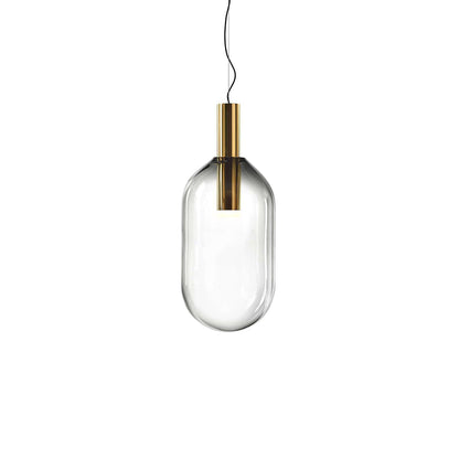 Elegante Pendelleuchte Glas & Metall