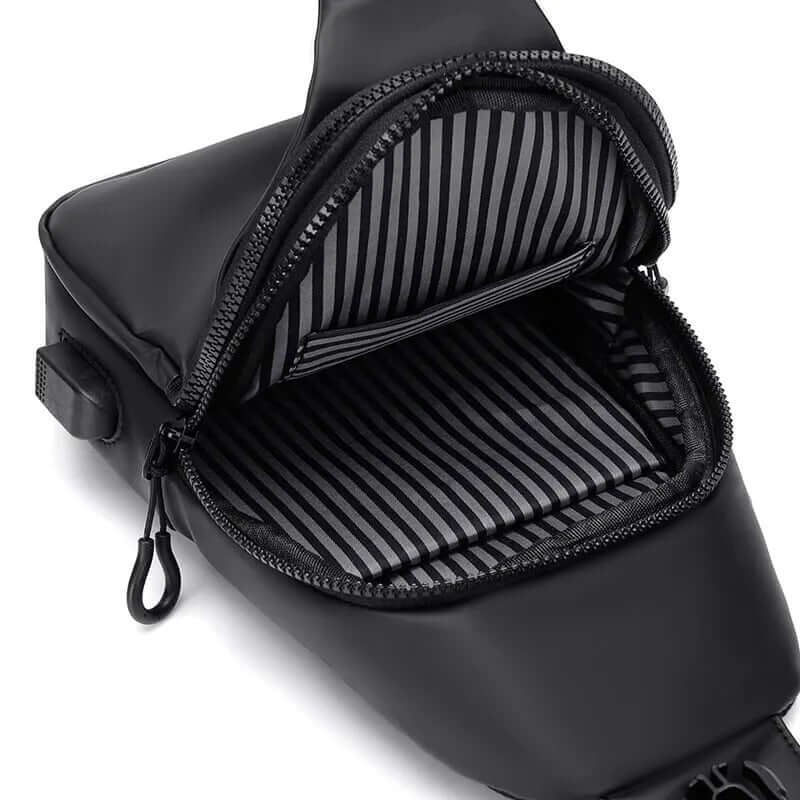 Sac à bandoulière étanche avec USB