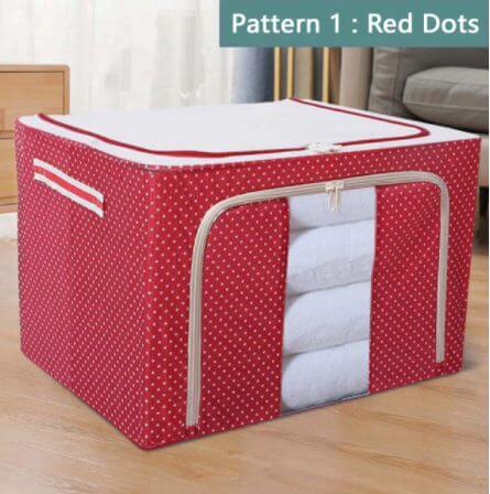 Grande boîte de rangement pour vêtements en tissu Oxford