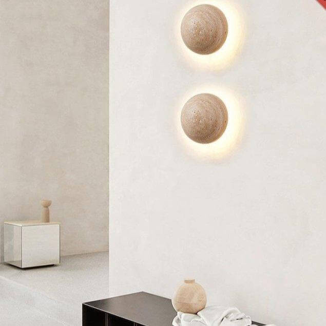 Elegante Cremefarbene Wandleuchte