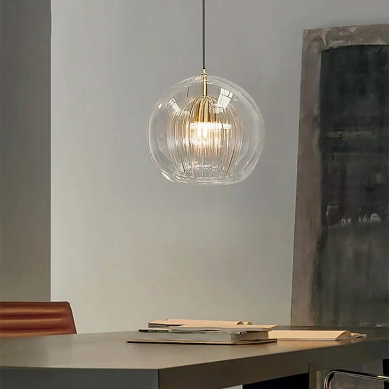 Moderne Hängeleuchte, Aluminium & Glas, LumaLite