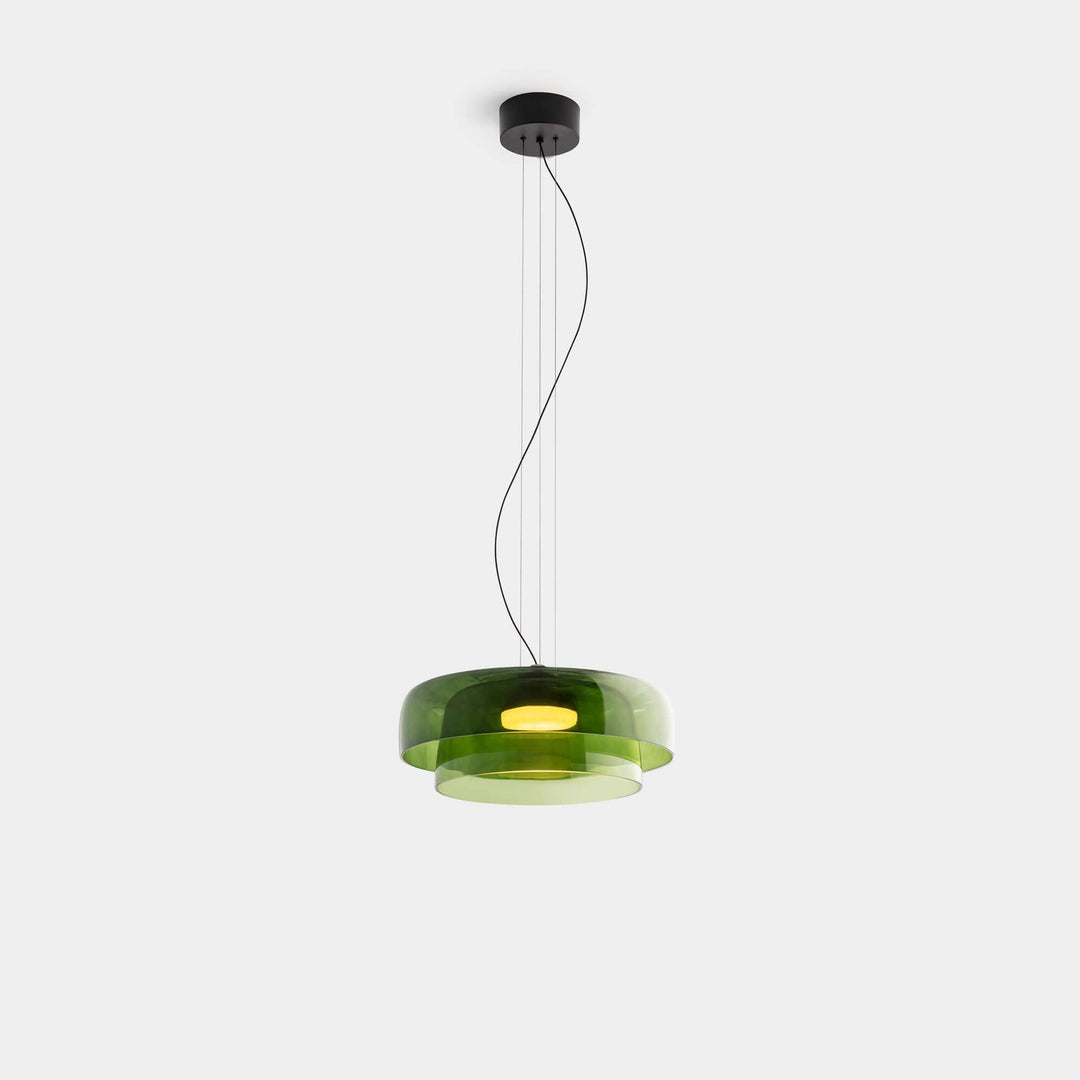 Elegante Glas-Pendelleuchte mit LED