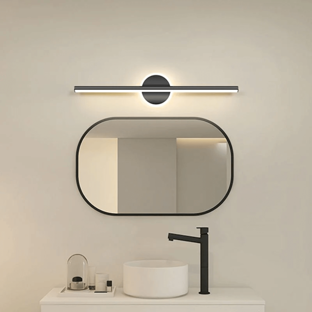 LED Wandleuchte Modern Schwarz - Gold 3 Lichtfarben