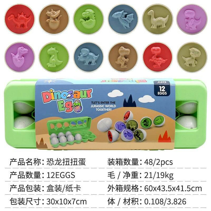 Lernspiel-Eier Set - Farben & Formen für Kleinkinder