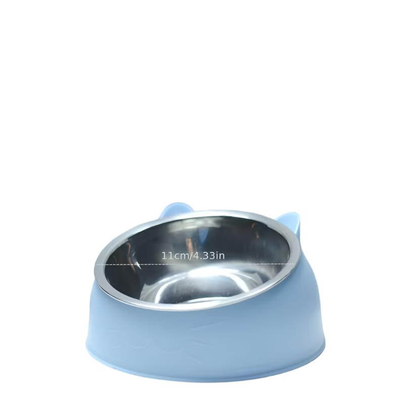 Gamelle surélevée pour chat en acier inoxydable