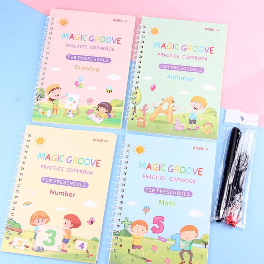 Coffret d'écriture pour enfants - Chiffres, lettres et dessin