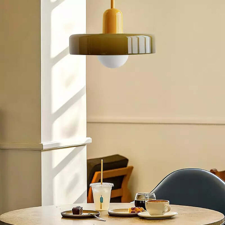 Bunte Glas-Hängelampe - Modernes Design
