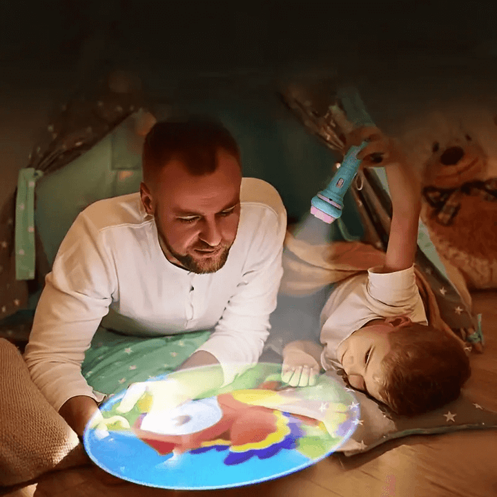 Projektor Taschenlampe für Kinder - 32 Dias
