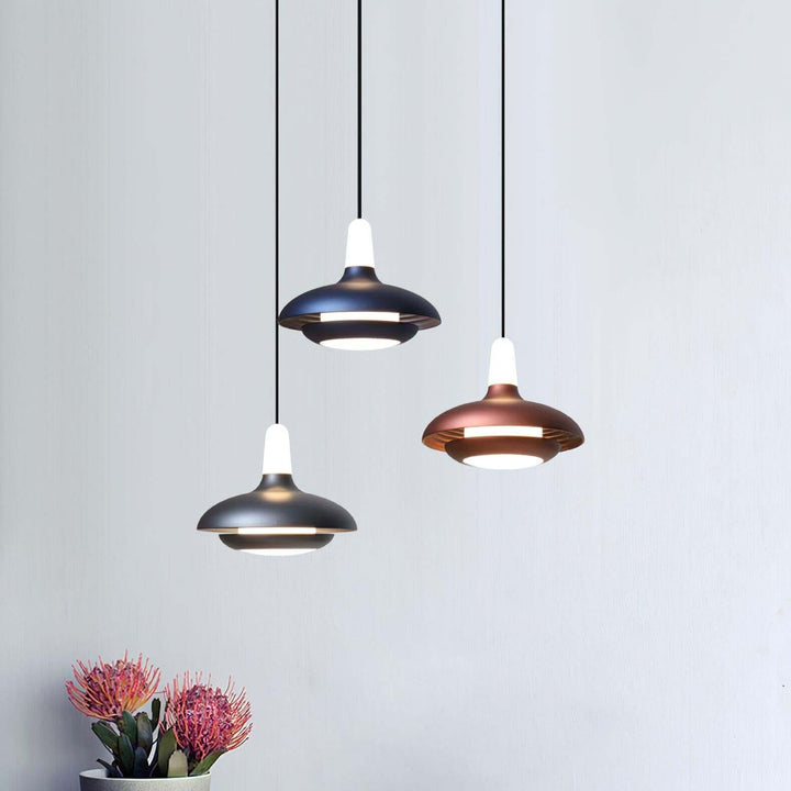 Moderne LED Pendelleuchte, Aluminium, 18cm