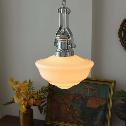 Elegante Hängeleuchte Glas & Metall