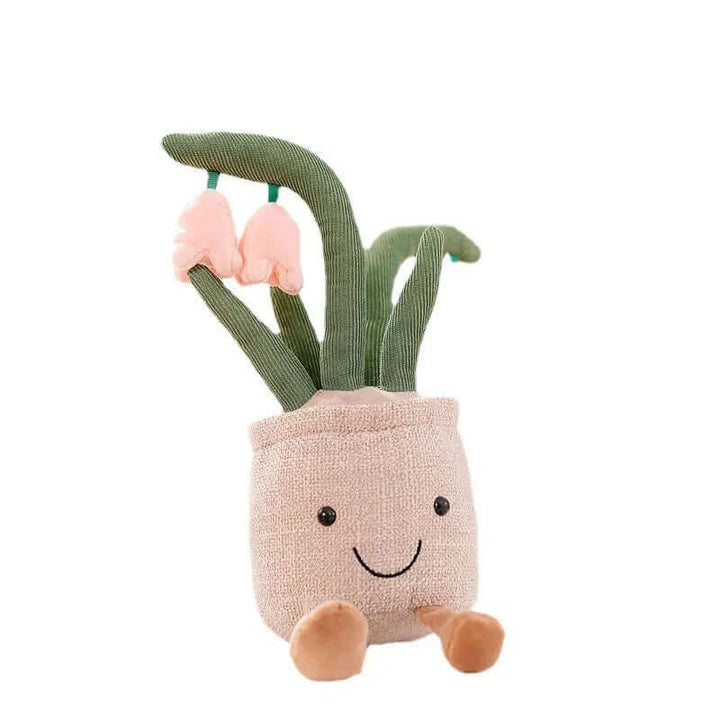 Peluche fleur câline - compagnon d'oreiller doux
