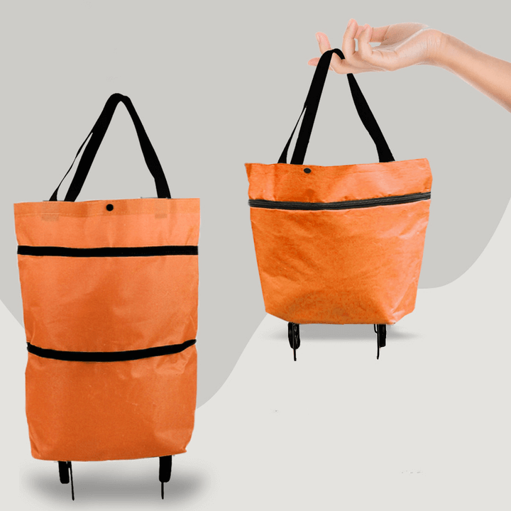 Sac de courses pratique 2 en 1 à roulettes - pliable