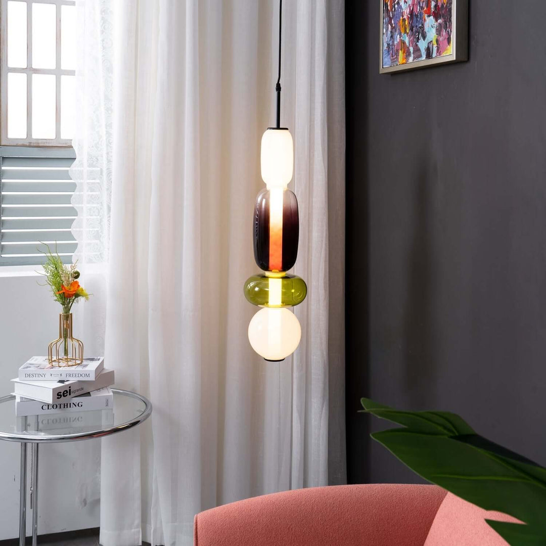 Bunte Glas Hängeleuchte