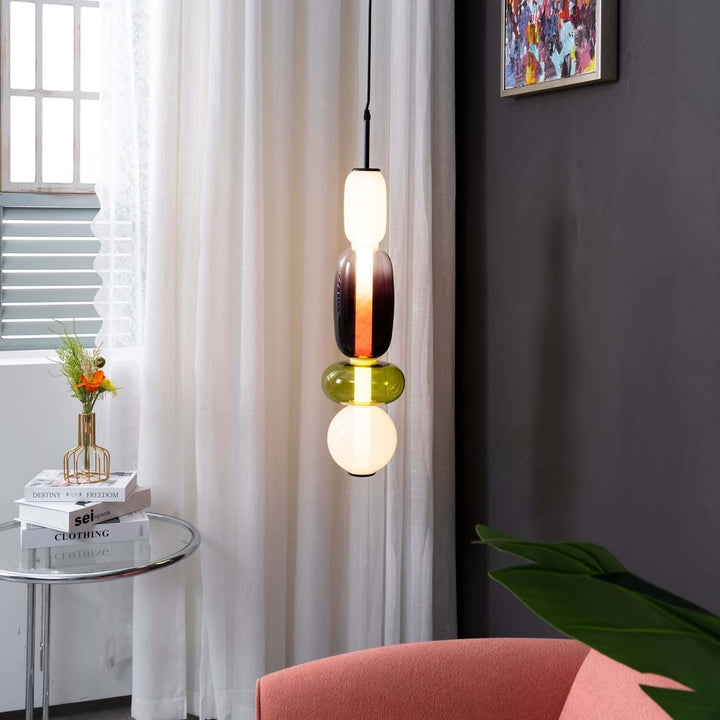 Bunte Glas Hängeleuchte