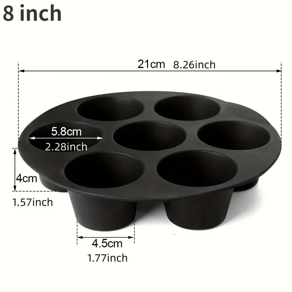 Moule à muffins en silicone pour friteuse à air - antiadhésif et flexible