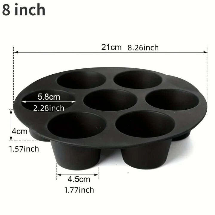 Silikon Muffinform Heißluftfritteuse - Antihaft & Flexibel