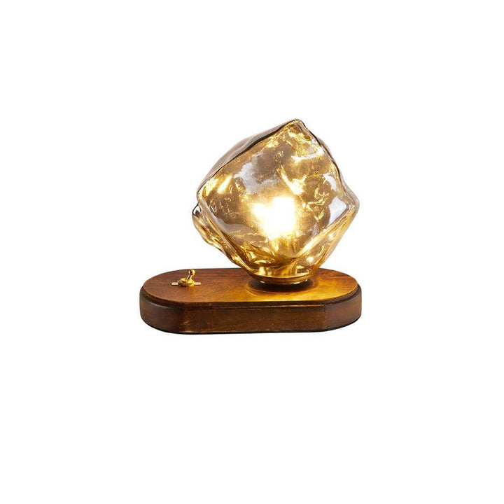 Lampe de table en verre Ice Stone Design