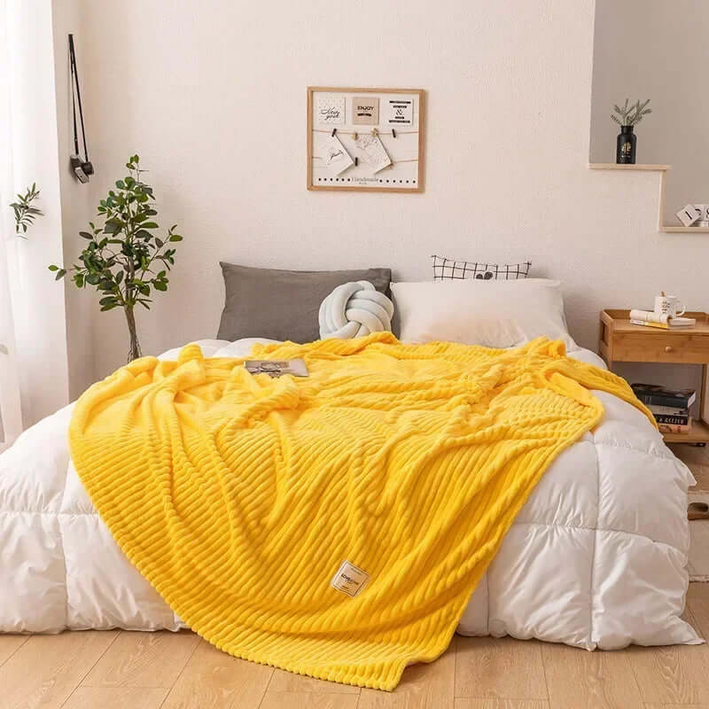 Couverture d'automne en flanelle douillette pour des nuits chaudes