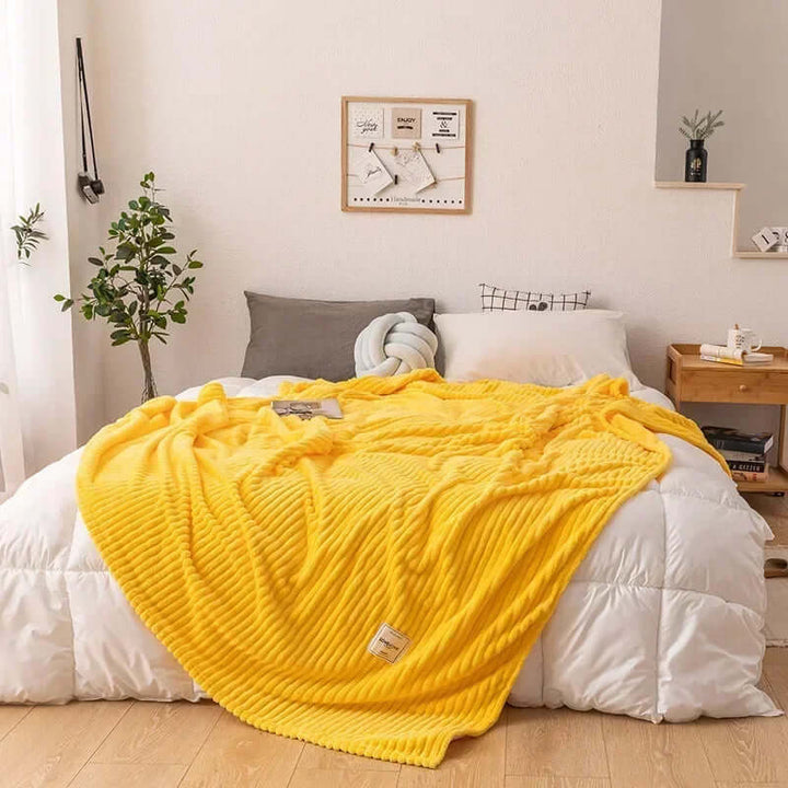 Couverture d'automne en flanelle douillette pour des nuits chaudes