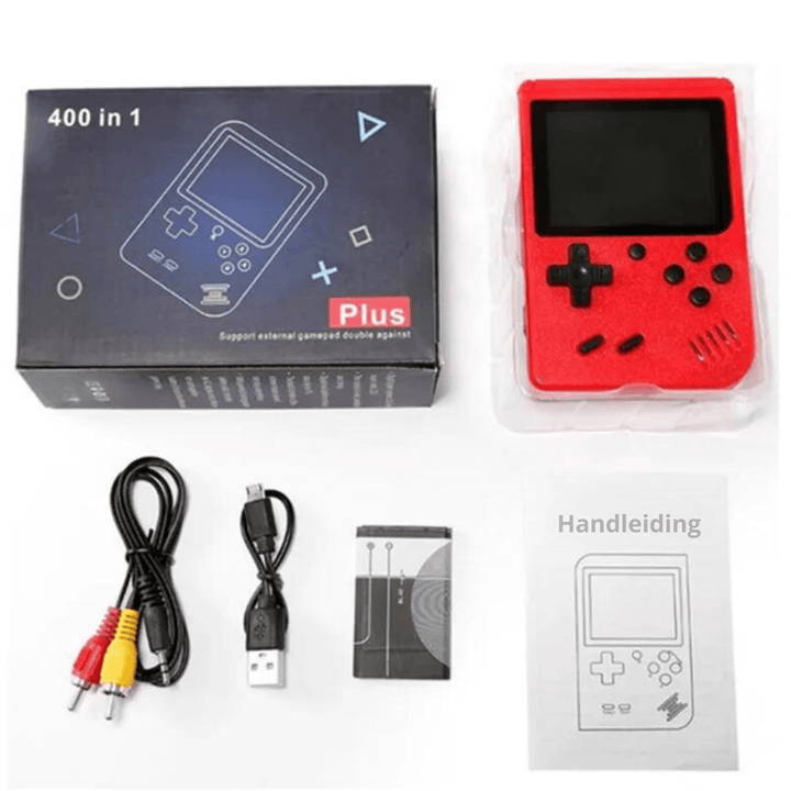 Retro-Konsole mit 400 Spielen - Handheld Spielautomat