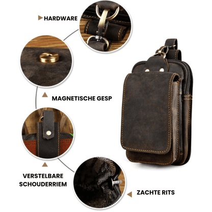 Sac banane en cuir pour homme