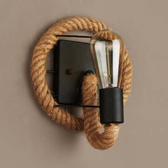 Vintage Seil-Wandleuchte Industrial Design