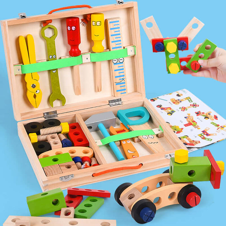 Kit de construction créatif en bois pour enfants - MakerBox